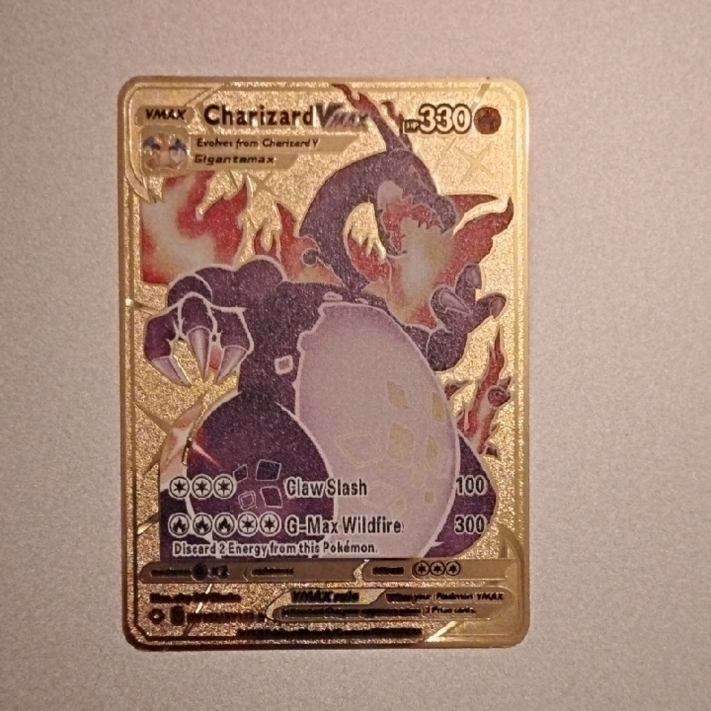 Charizard VMAX Gold Pokémon Custom Card
